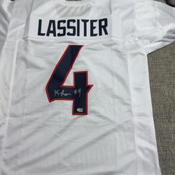 Kamari Lassiter Autographed Signed Custom Jersey- Metabilia Coa - Houston Texans