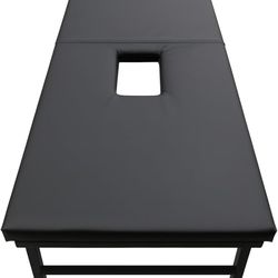 The MILKER: Midnight Edition | Bold Milking Massage Table with Dual Openings & Privacy Curtain