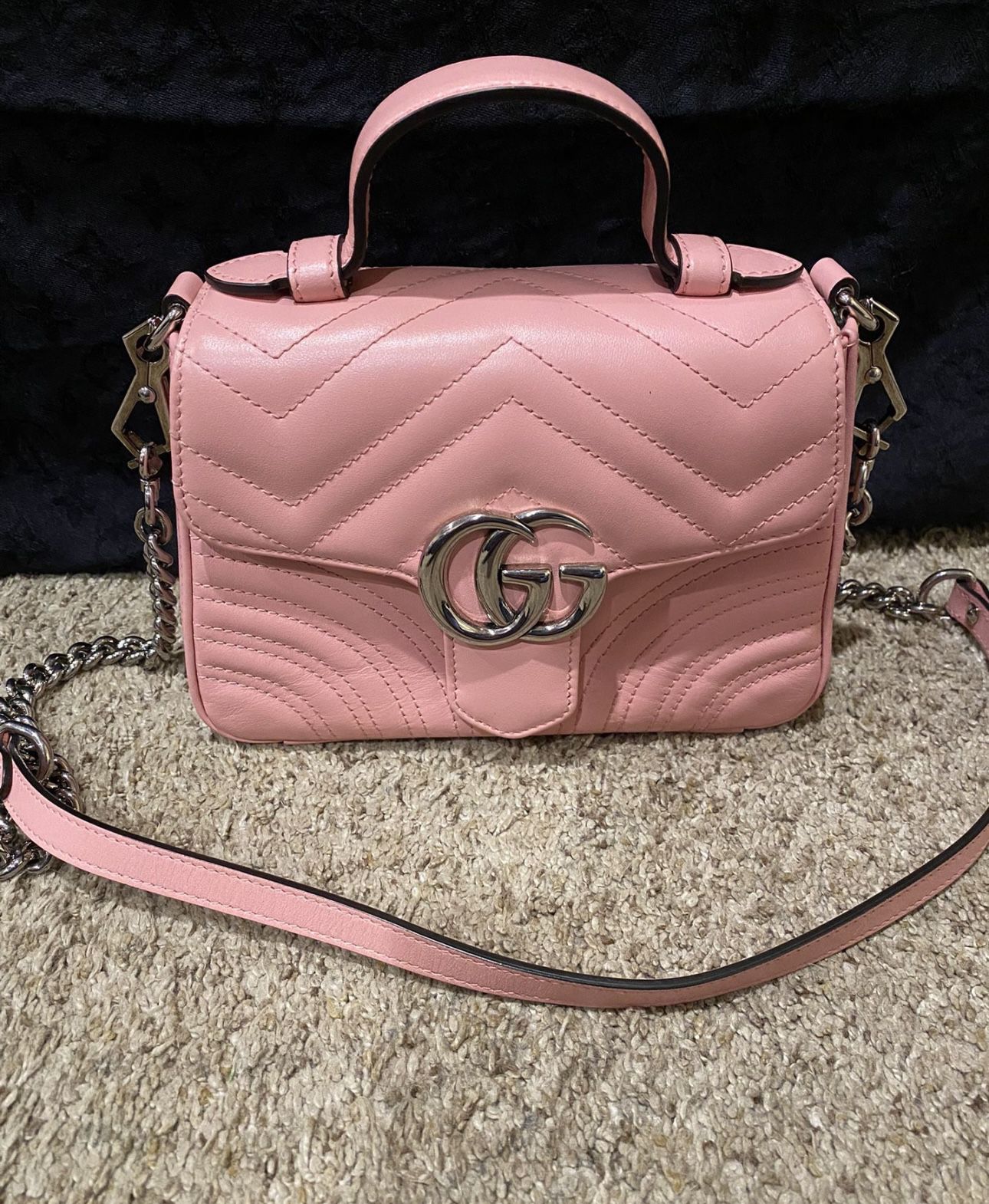 Authentic  Gucci Marmont Mini Top Handle Bags