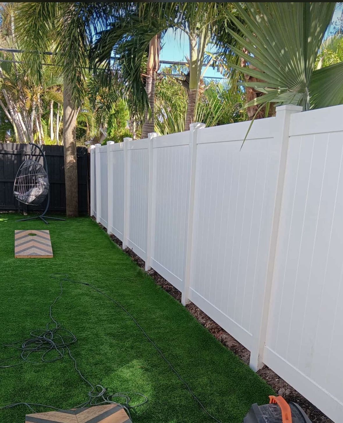 Fence White PVC Privacy