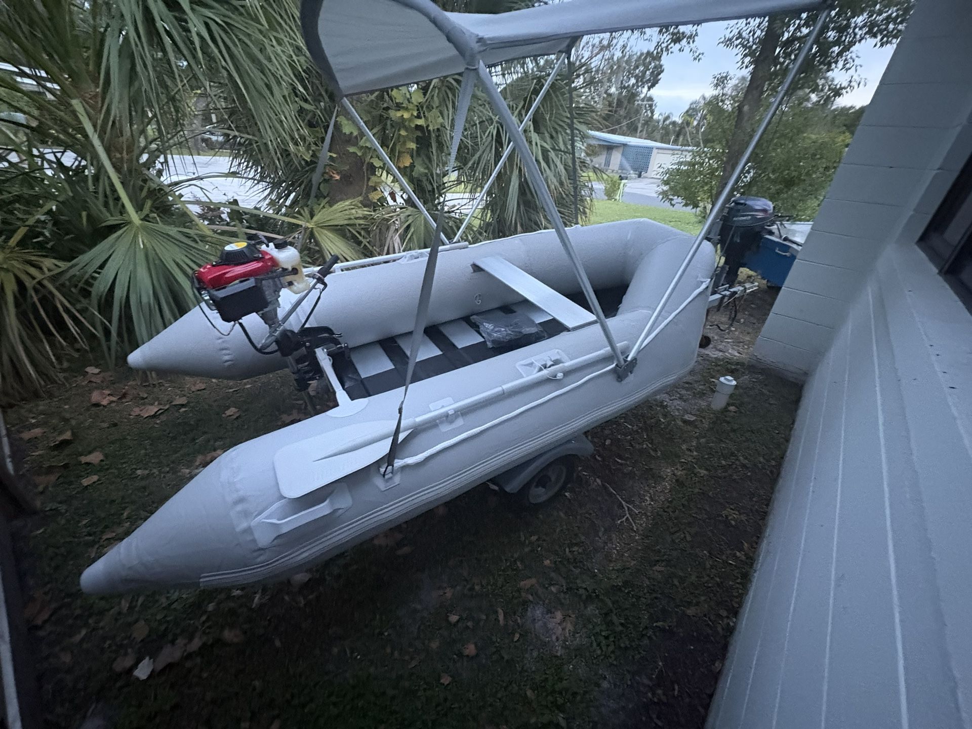Brand New Dinghy With Trailer And 4hp outboard