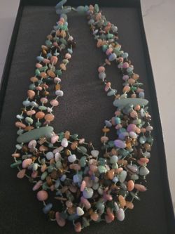Multi gemstone necklace