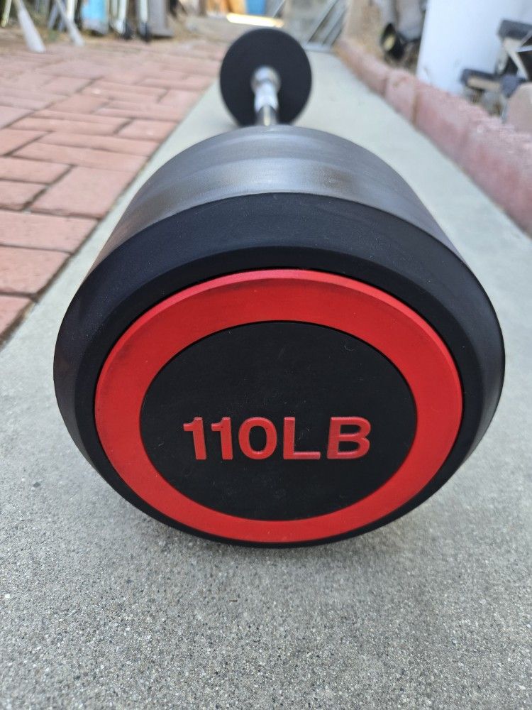 Fixed Barbell 110 LBS Exercise Equipment Weight Gym  Not Dumbbell