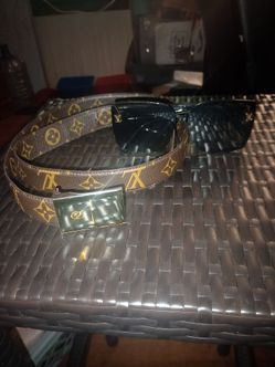 Luis Vutton sunglasses and belt