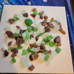 Highly sought-after  Sea glass from east beach Nome Alaska on the Bering Sea