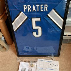 Matt Prater Detroit Lions Framed Jersey 