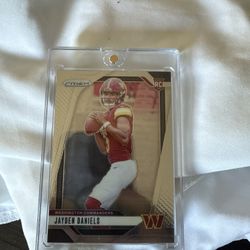 2024 Jayden Daniels Prizm Rookie Card With Magnetic Case Washington Commanders 
