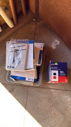 Electrical wall plates new 20 pcs per box white. Asking $40 for everything.