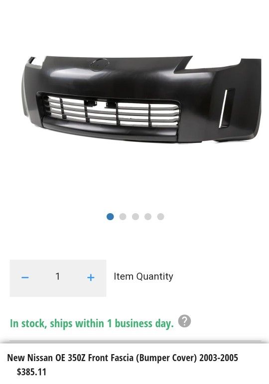 350Z FR BUMPER OEM