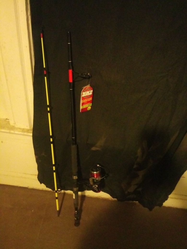 7ft zebco fishing pole