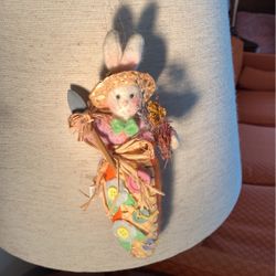 Easter- Felt Bunny Gardener Ornament