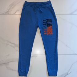 Billionaire Boys Club Embroidered Logo Jogger Sweatpants Blue Size Large
