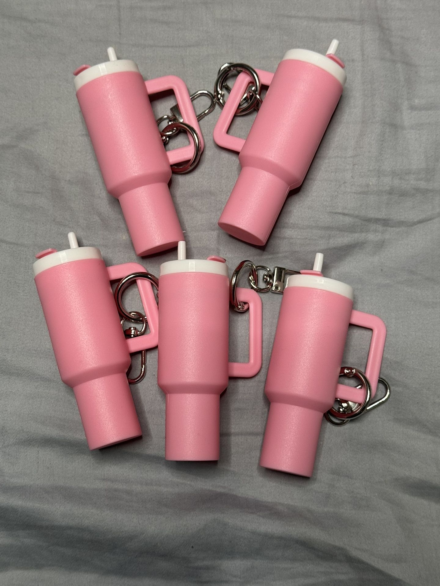 Light Pink Mini Tumblers keychains!