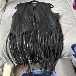 Fringe Women’s Leather Vest