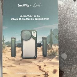 SmallRig x Brandon Li Mobile Video Kit for iPhone 16 Pro Max, Phone Cage with FilMov Lightweight Phone Case Kit, Rotatable Wireless QR Handles, 67MM M