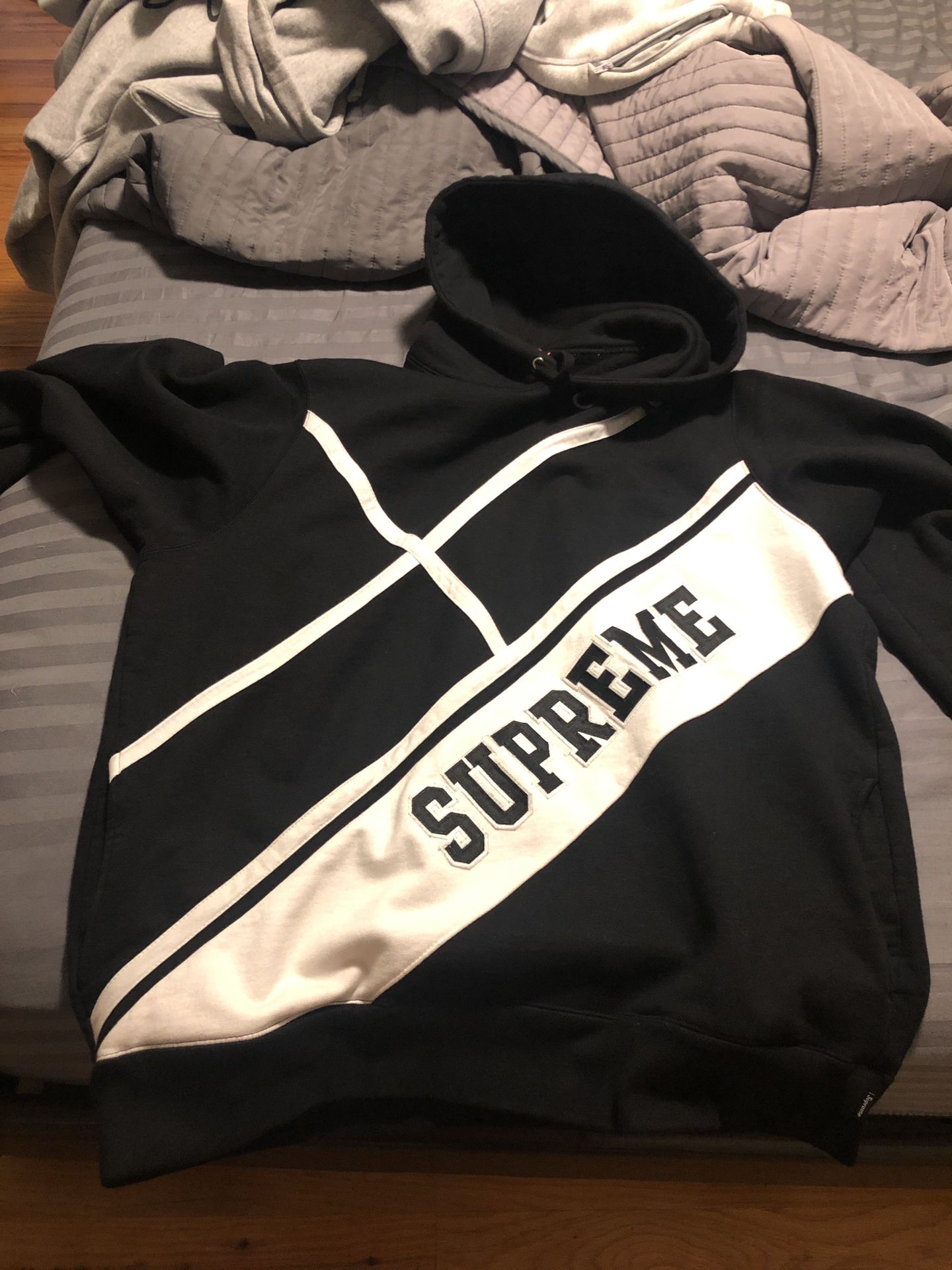 Supreme Diagonal Large Hoodie SS18