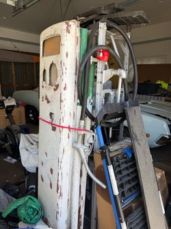 Old gas pump