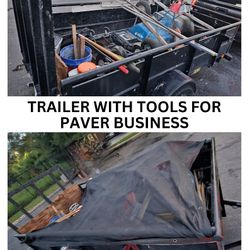 BIGTEX TRAILER STIHL CUTQUICK WACKER NEUSON COMPACTOR AND MORE PAVER INSTALLATION TOOLS 