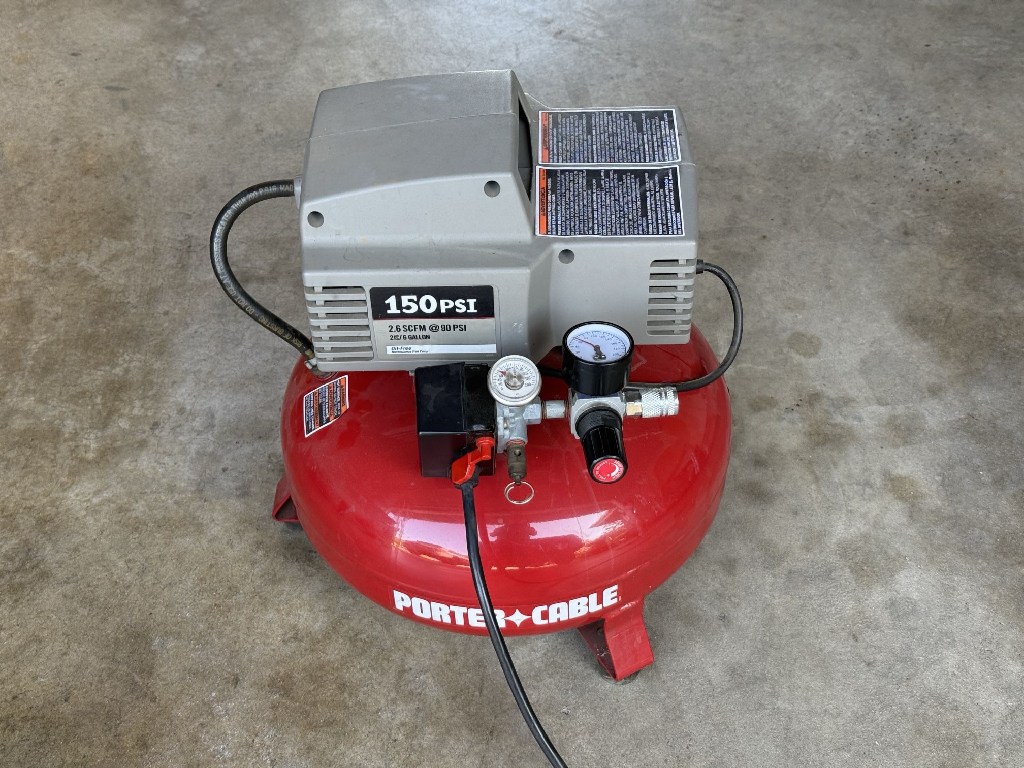 Porter Cable Pancake Air Compressor 