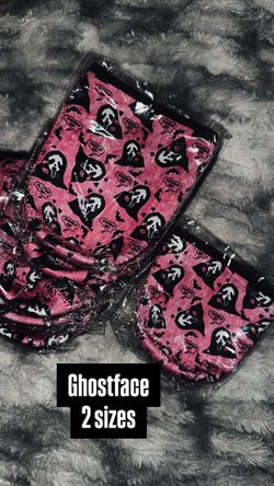 Pink Ghostface Koozie