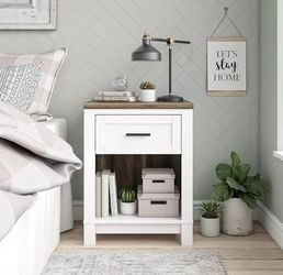 Ameriwood Home Chapel Hill Nightstand, White