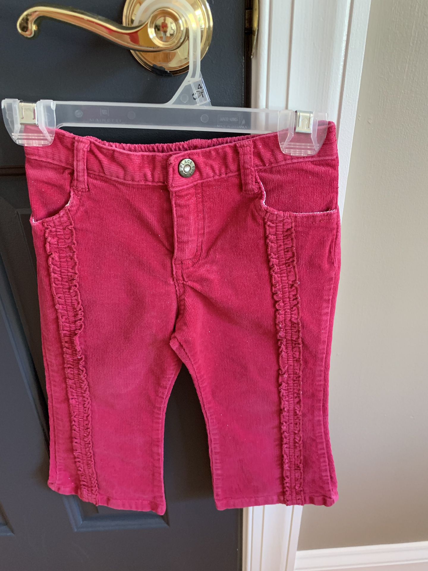 Girl size 3t fuchsia pink corduroy pant
