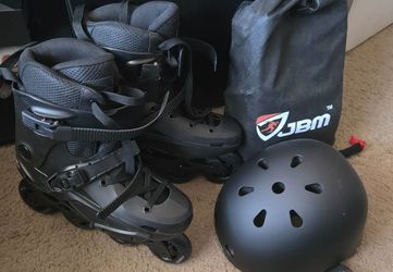 JBM Inline Skates with Helmet and Safety Gear