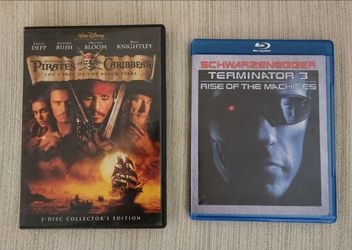 Terminator 3 - Pirates of The Caribbean- Dark Knight Rises DVD