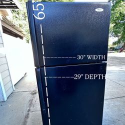 Whirlpool Black Fridge. 