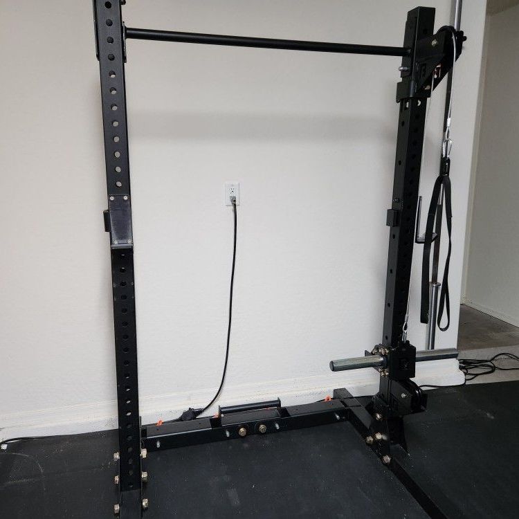 Foldable Squat Rack/cable system