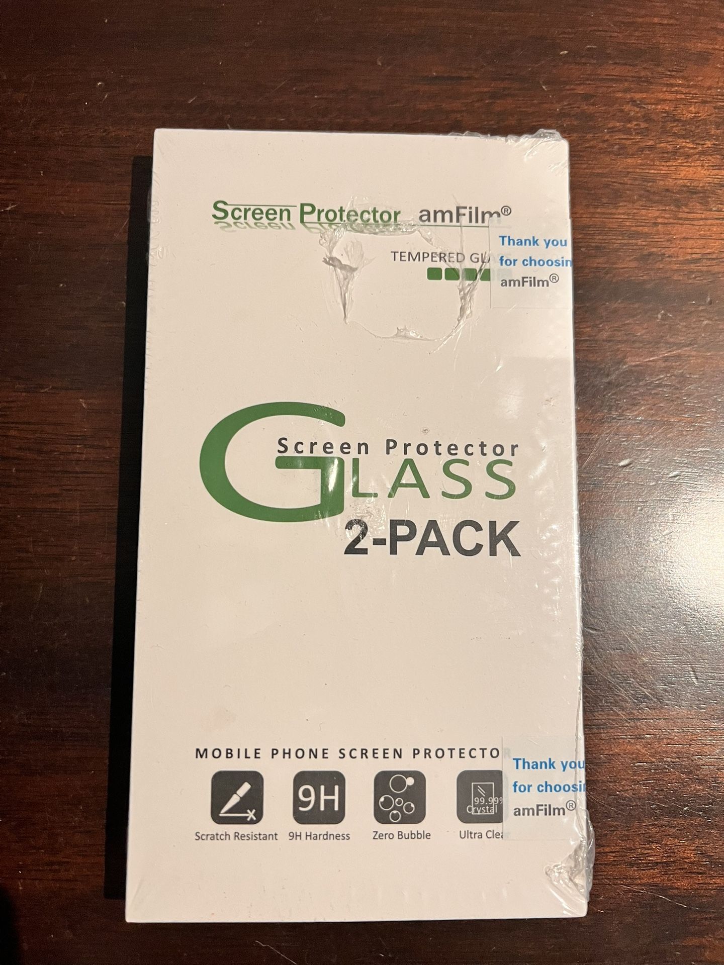 iPhone 6/6S/7/8 screen protector, tempered glass, 2 protectors and additional tools to install