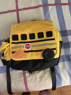 Toddler School Bus Book bag With Lunch Bag