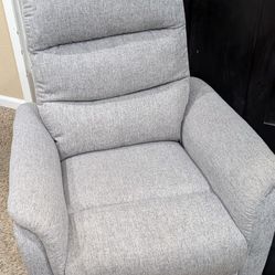 Fabric Recliner With Adjustable Headrest 