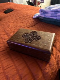 tight wood box brass corners
