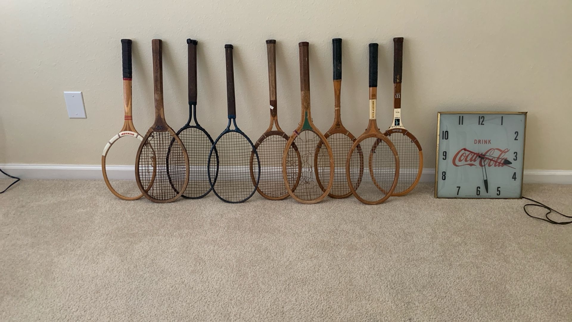 9 Antique Tennis Rackets