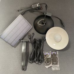 Solar  Overhead Led Light With Remote.. Sheds, Patio Standalone Panel