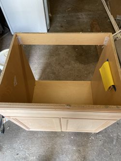 Unfinished Sink Top Cabinet