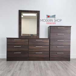 Dresser With Mirror And Chest **** Cómoda Con Espejo Y Gavetero 