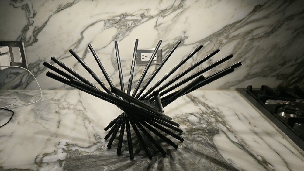 Wood Spokes Large "Satellite" Bowl by Carlo Contin for MOMA