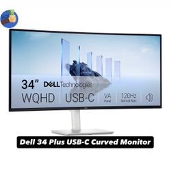 Dell 34 Plus USB-C Curved Monitor🖥️