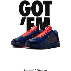 Nike Kobe 5 Protro - Caitlin Clark (Size 11 Men’s)