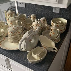 Halls Autumn Leaf Well Over 120 Pieces.   All For $320 Cash Today 