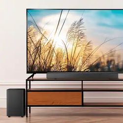 Insignia - 2.1 Channel Soundbar with Wireless Subwoofer, DTS Virtual:X, Bluetooth, and Dialogue Enhancement - Black