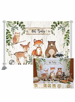 Woodland baby shower banner