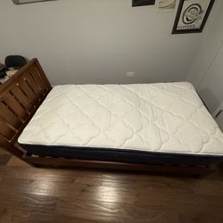 Twin Size Mattress and Bed Frame 