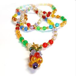 Crystal Grapes Necklace