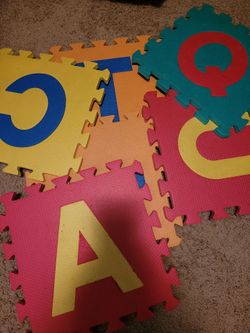 Foam ABC play mat tiles