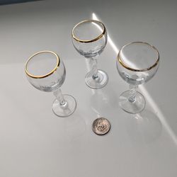 Three Lenox Cordial Glasses