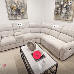 Gray Reclining Sectional On Sale Til NOVEMBER 1ST