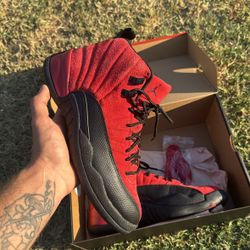 Jordan Retro 12 Reverse Flu Game Size 9 